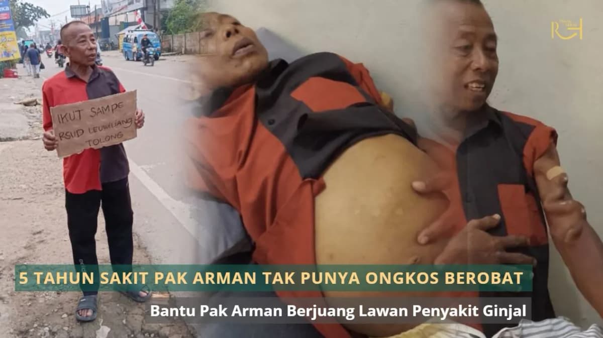 Foto campaign 5 Tahun Sakit Pak Arman Tak Punya Ongkos Untuk Berobat