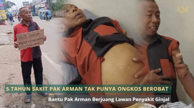 5 Tahun Sakit Pak Arman Tak Punya Ongkos Untuk Berobat