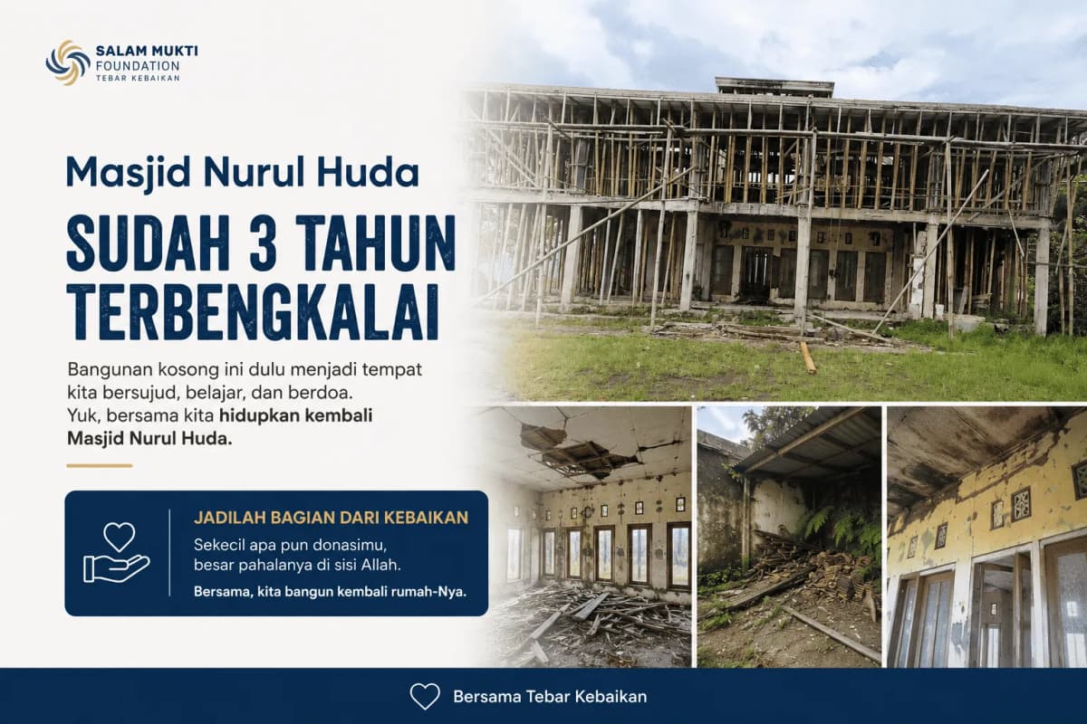 Foto campaign Sedekah Sempurnakan Masjid Mangkrak