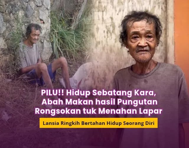 Foto campaign Bantu Abah Ecep Bertahan Hidup