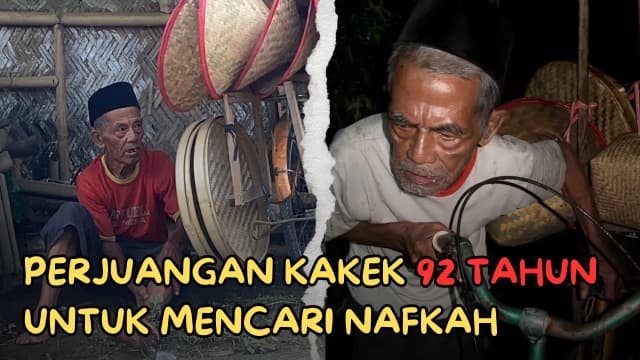 Tubuh Renta Pak Mahmud Memikul Tampah Demi Sesuap Nasi