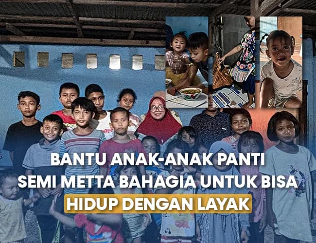 Foto campaign Bantu Anak Terlantar Panti Hidup Layak