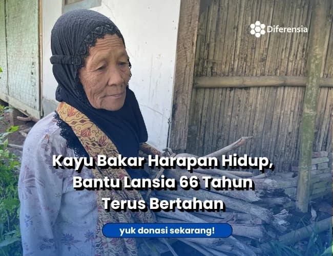 Foto campaign 30TH Jual Kayu Bakar keliling Demi Upah 15Ribu