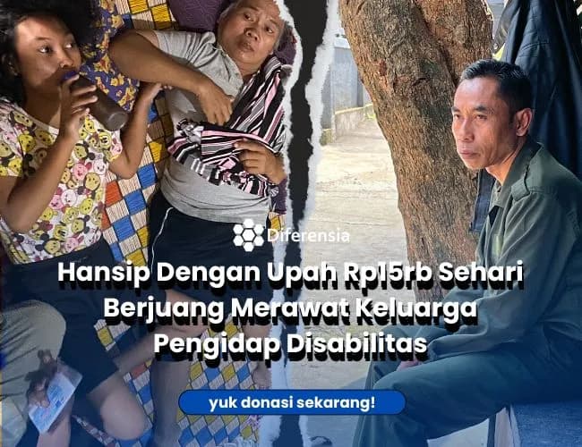 Foto campaign Temani Perjuangan Pak Hansip Hidupi Anak dan Istri Sakit