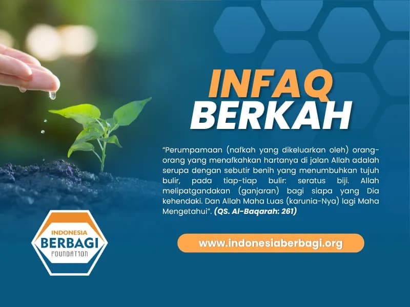 Foto campaign Infaq Berkah Indonesia Berbagi