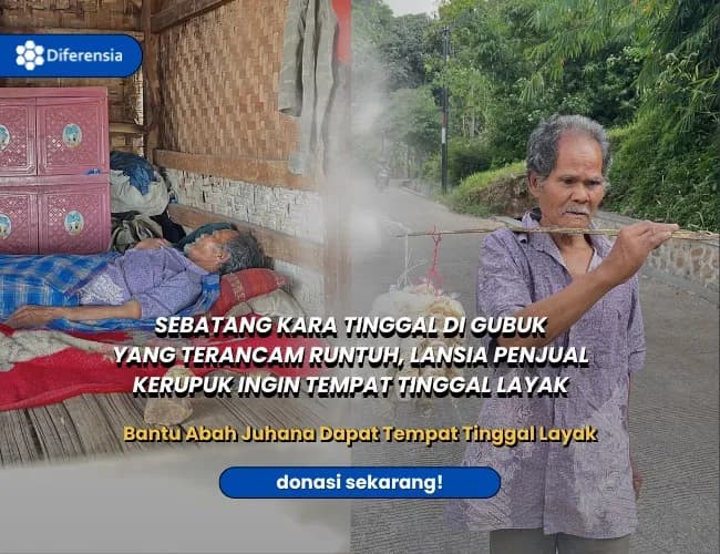 Foto campaign LANSIA SEBATANG KARA TERANCAM KEHILANGAN TEMPAT TINGGAL