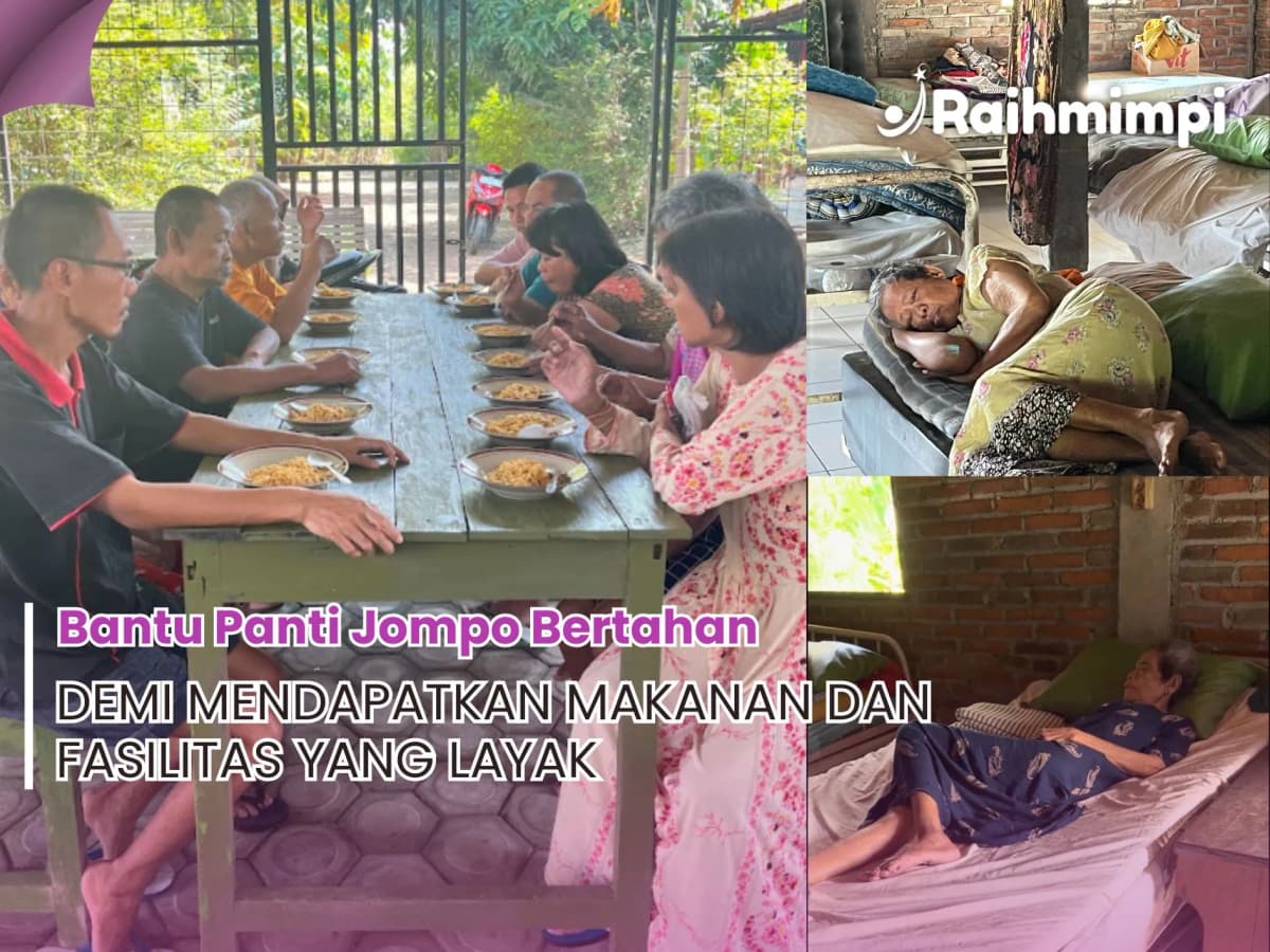 Foto campaign Berbagi Kebahagiaan Lansia dan ODGJ Terlantar Menderita