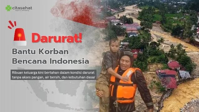 Foto campaign Darurat Bantu korban bencana alam di indonesia