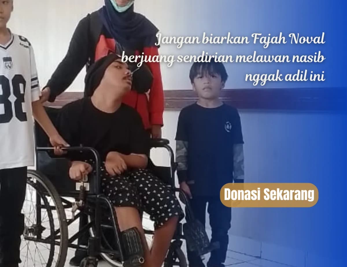 Foto campaign Perjuangan Panjang Fajah, Korban Tabrak Lari Sejak Usia 3 Tahun