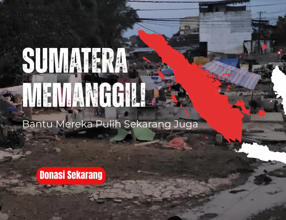 Foto campaign Bantu Warga Sumatera Terdampak Bencana