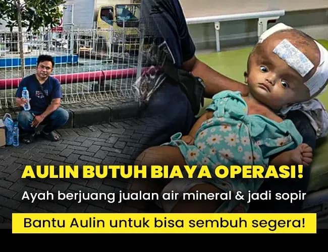 Foto campaign Pilu Bantu Aulin Kembali Jalani Operasi
