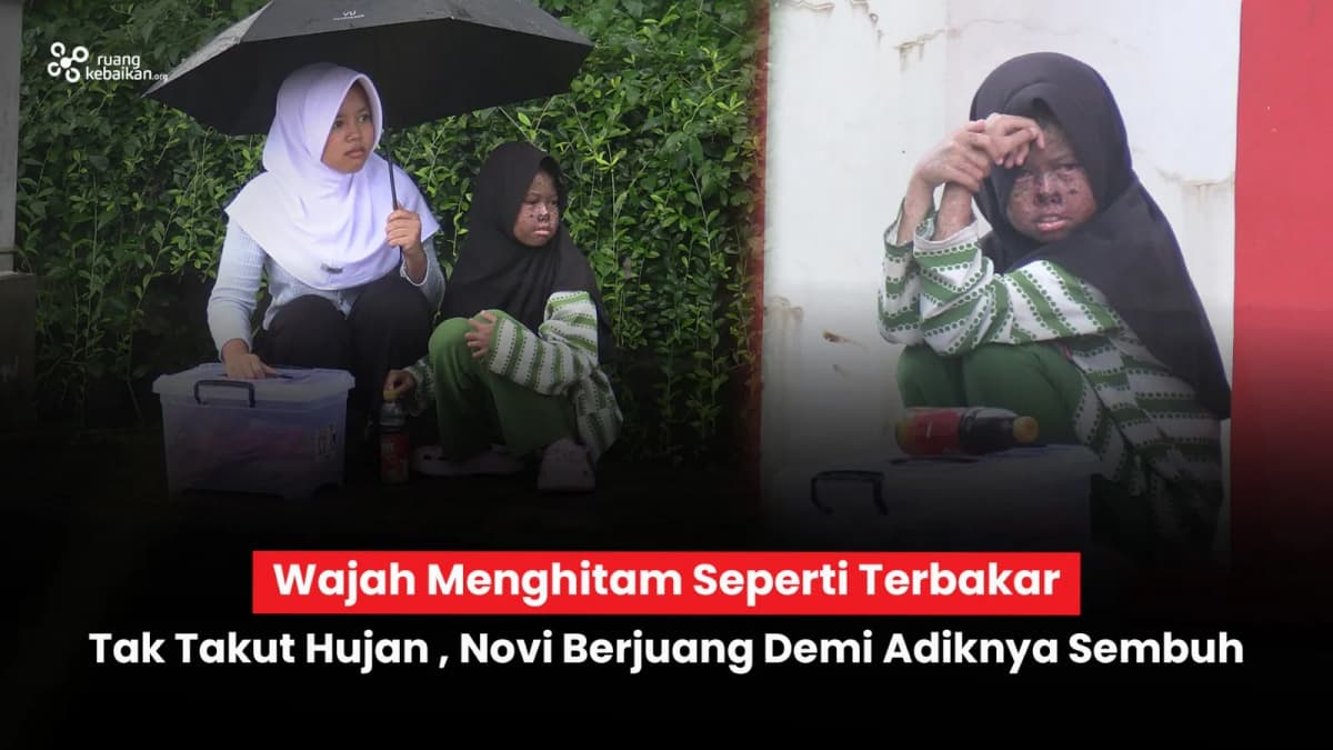 Foto campaign Terancam Putus Sekolah, Novi Berjuang Demi Adiknya