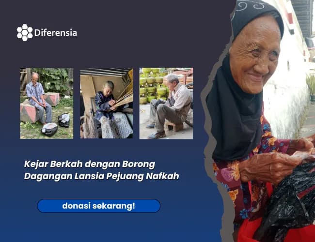 Foto campaign Kejar Berkah dengan Borong Dagangan Lansia Pejuang Nafkah