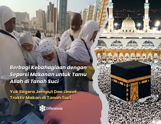 Foto campaign Jemput Doa Lewat Traktir Makan di Tanah Suci