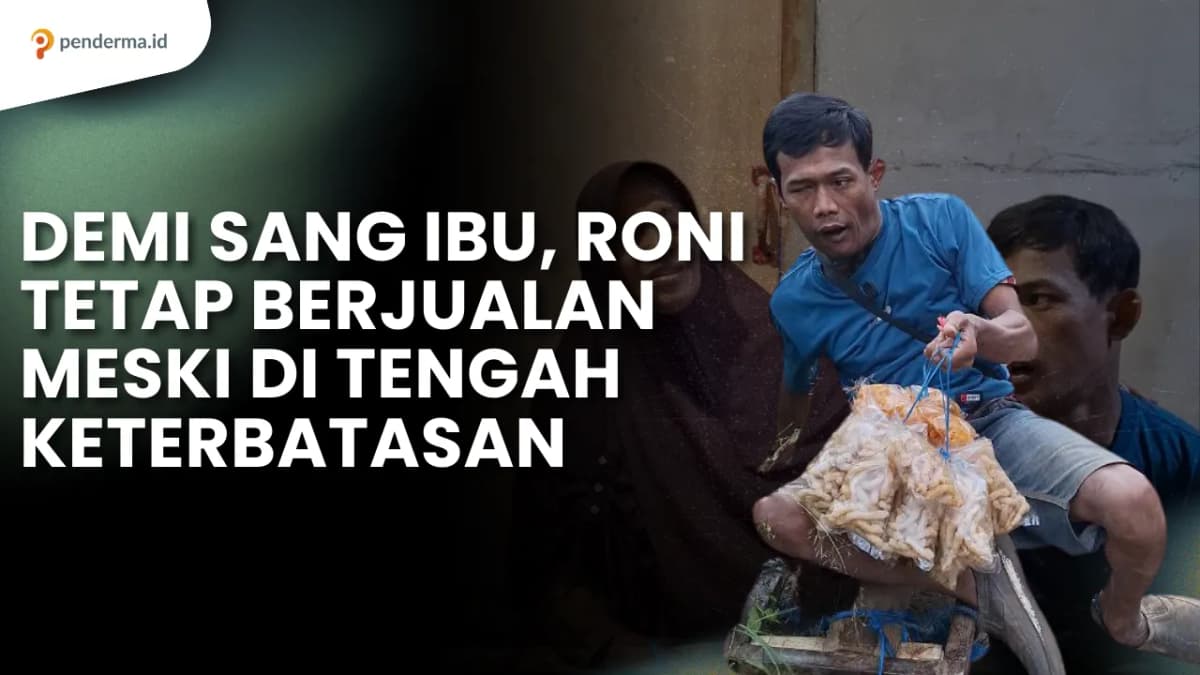 Demi Sang Ibu Roni Tetap Berjualan Meski di Tengah Keterbatasan