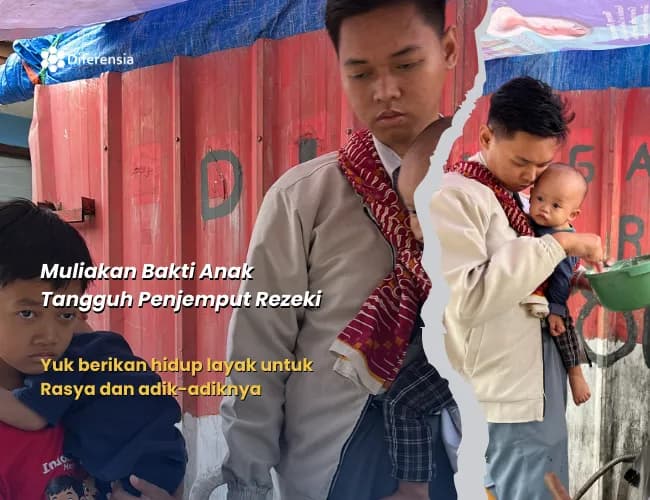 Foto campaign Muliakan Bakti Anak Tangguh Penjemput Rezeki