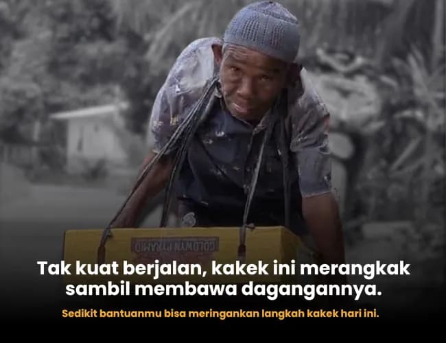 Bertahan dengan Keterbatasan, Bantu Perjuangan Kakek Difabel