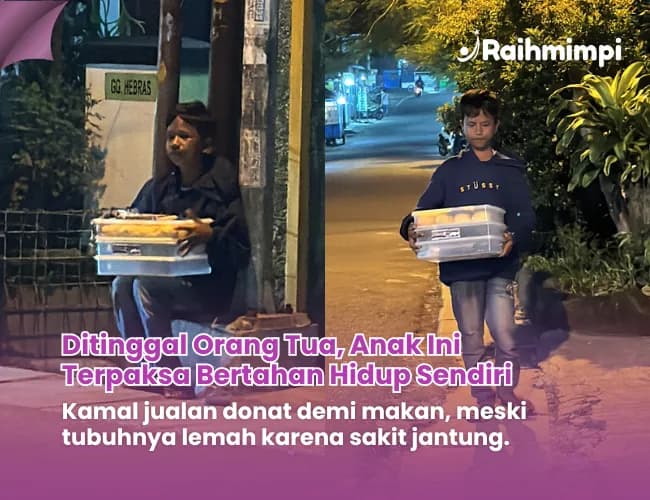 Foto campaign Patungan Bantu Kamal Hidup Layak