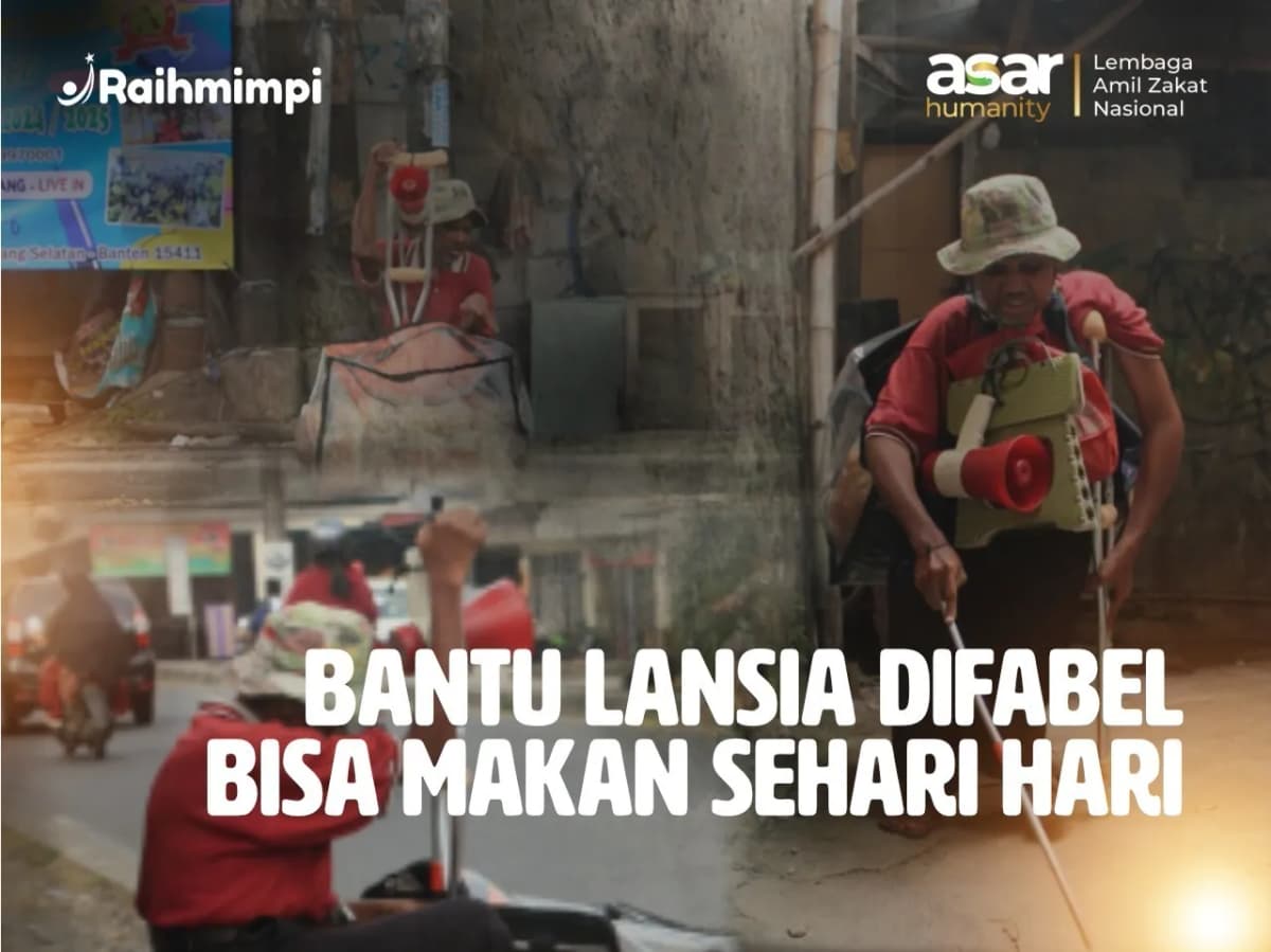 Foto campaign Tolong! Lansia Difabel Tunanetra Jual Kerupuk Demi Sesuai Nasi