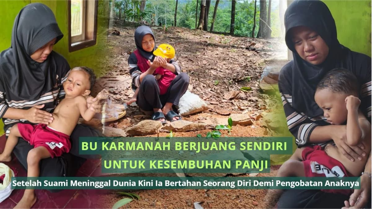 Foto campaign Bu Karmanah Berjuang Sendiri untuk Kesembuhan Panji