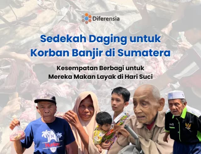 Hadiahkan Sedekah Daging untuk Lansia dan Yatim Dhuafa