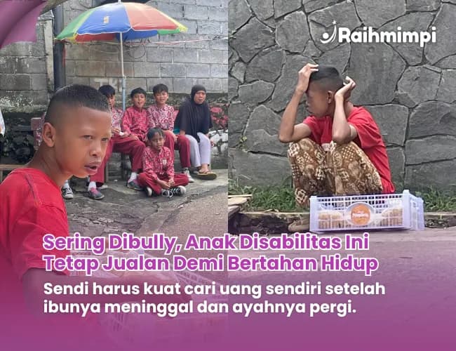 Foto campaign Bantu Dek Sendi Penjual Snack Keliling Untuk Bisa Sekolah