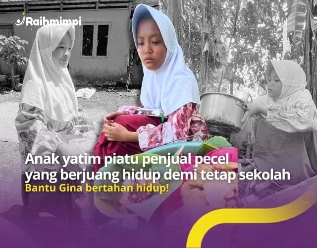 Foto campaign Perjuangan Siswi Kelas 4 SD yang Tak Pernah Menyerah
