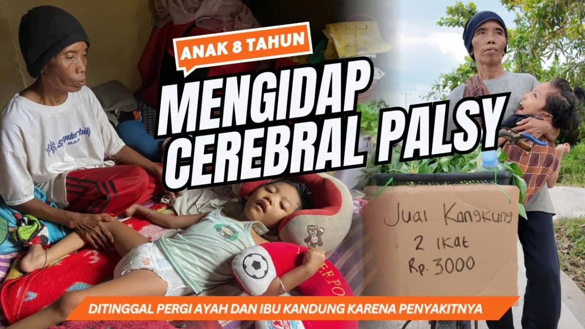 Foto campaign Bantu kesembuhan Arbaiyah yang menderita karena lumpuh otak