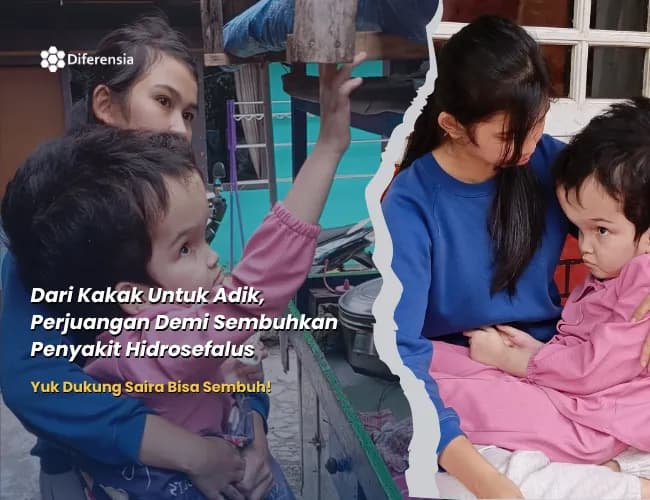 Foto campaign Jemput Ridha Allah dengan Ulurkan Tangan untuk Saira Melawan Sakit