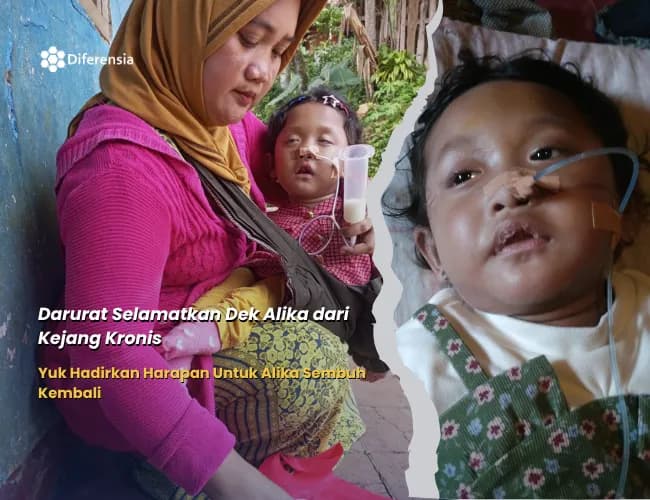 Foto campaign Darurat Selamatkan Dek Alika dari Kejang Kronis