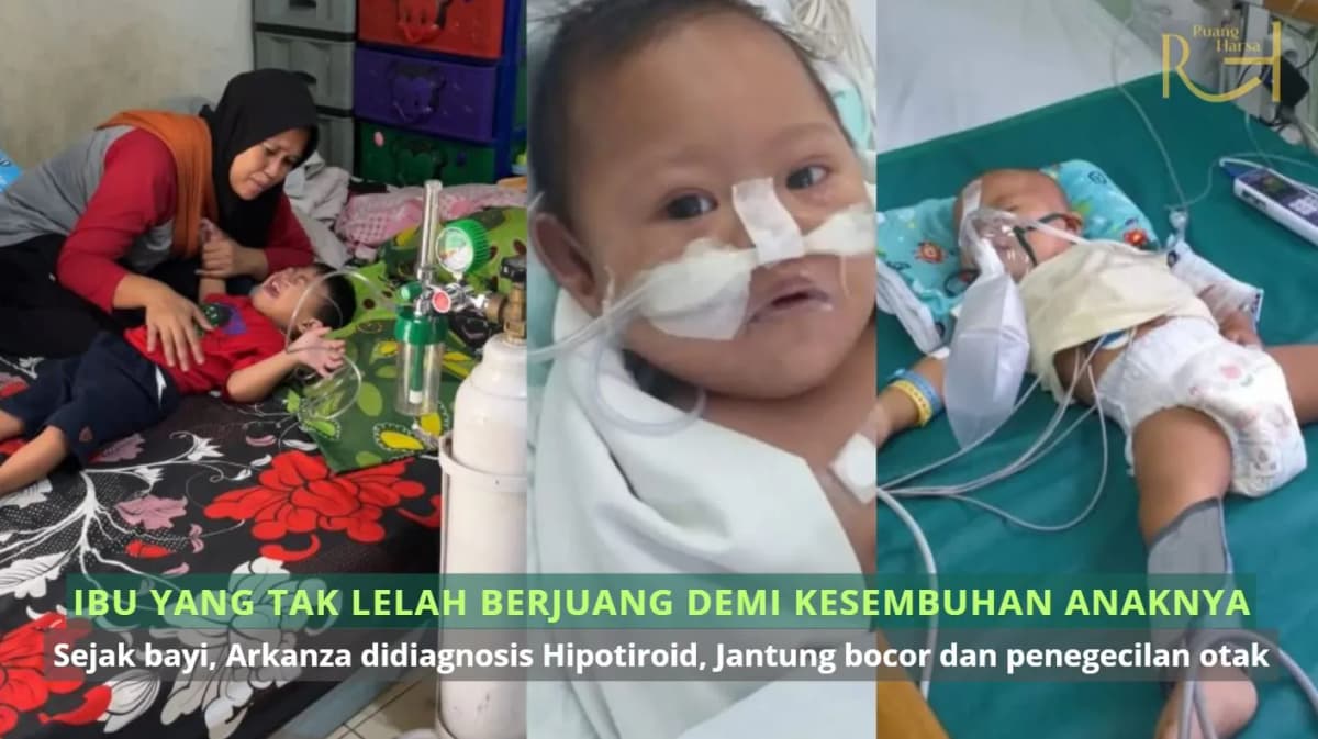 Foto campaign Ibu yang Tak Pernah Lelah demi Kesembuhan Anaknya