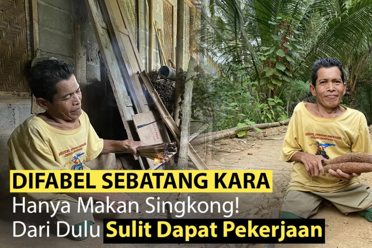 Foto campaign Bantu Lansia Difabel Sebatang Kara