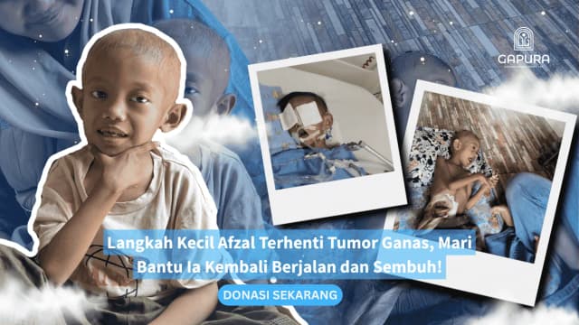 Urgent Bersama Bantu Afzal Athallah Melawan Penyakitnya tumor ganas
