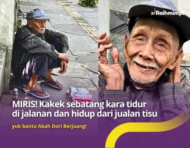 Foto campaign Senyum Tulus Kakek Sebatangkara Menahan Pahitnya Perjuangan