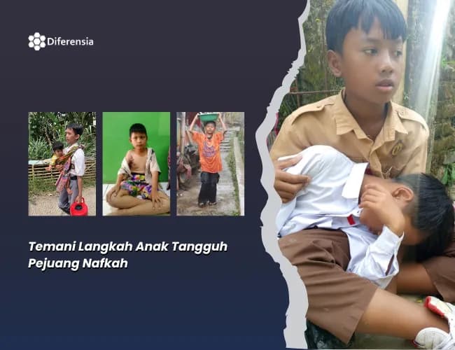Foto campaign Temani Langkah Anak Tangguh Pejuang Nafkah