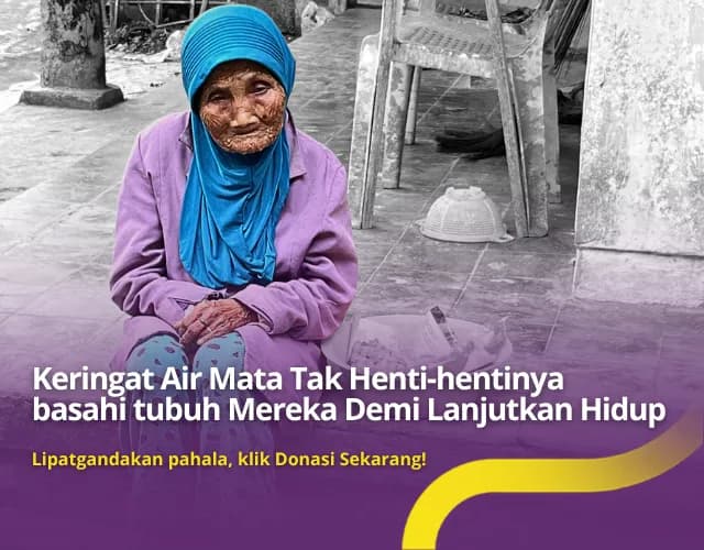 Foto campaign Berikan Secercah Harapan Bagi Lansia Renta Pejuang Nafkah