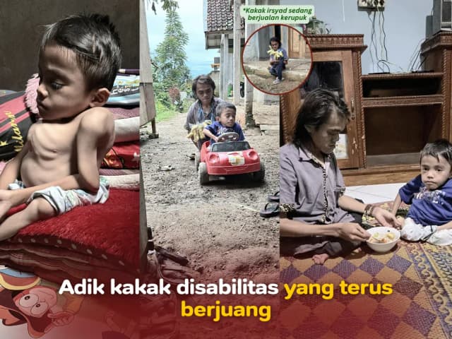 Adik kakak disabilitas yang terus berjuang