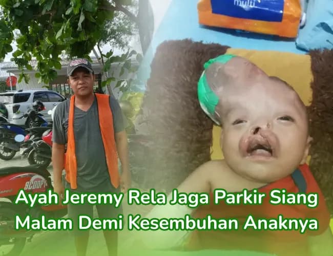 Foto campaign Bantu temani perjuangan Jeremy untuk sembuh
