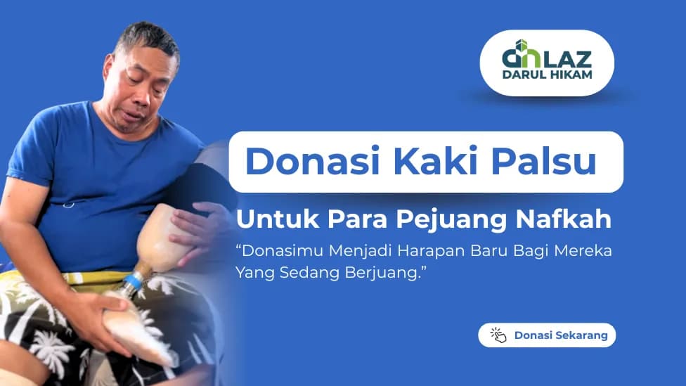 Foto campaign Donasi Kaki Palsu Untuk Pejuang Nafkah