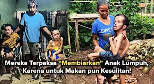 Bantu Orang Tua Tunggal Hidupi Anak Lumpuh