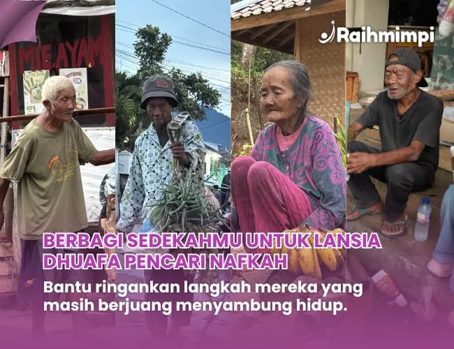 Foto campaign Patungan Kebaikan untuk Bahagiakan Para Lansia Tak Mampu