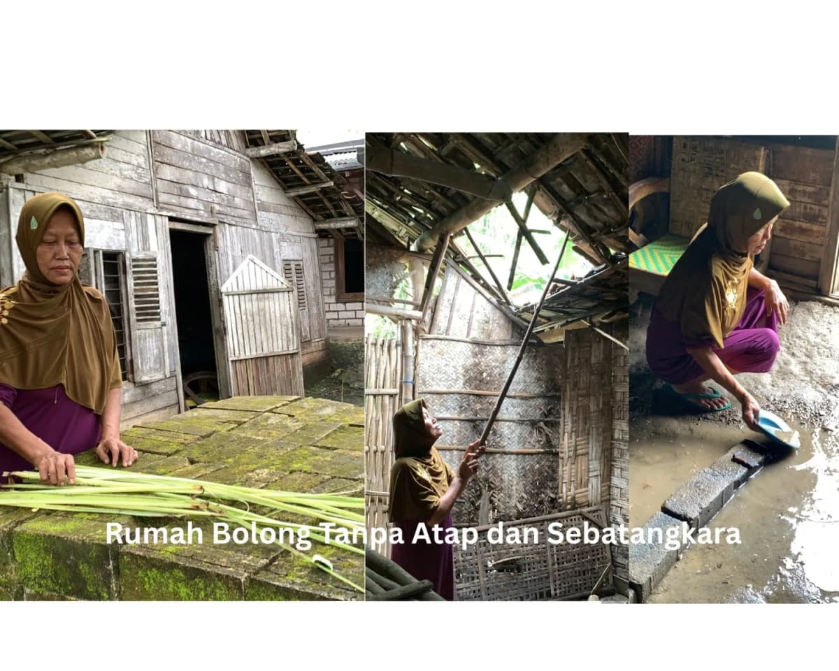 Foto campaign Jual Gedebok Pisang Rp3 Ribu Demi Makan dan Hidup dirumah Bolong