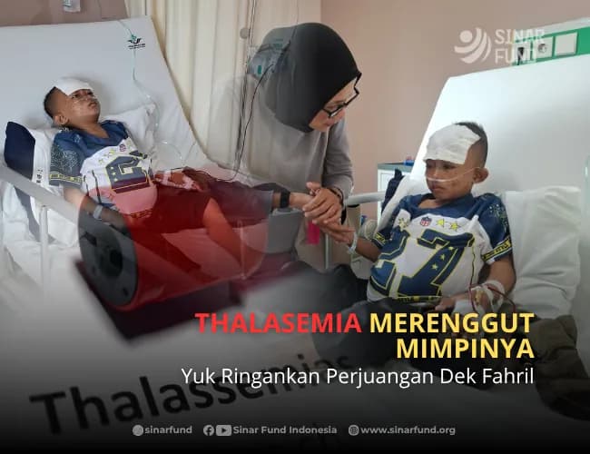 Foto campaign Mimpi Dek Fahril untuk Kembali Sekolah