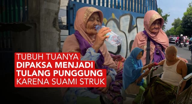 Berkeliling 10KM Berjualan Kecimpring Demi Rawat Suami Struk