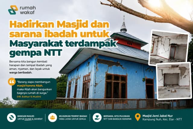 BANGUN MASJID HAMPIR ROBOH DI NTT