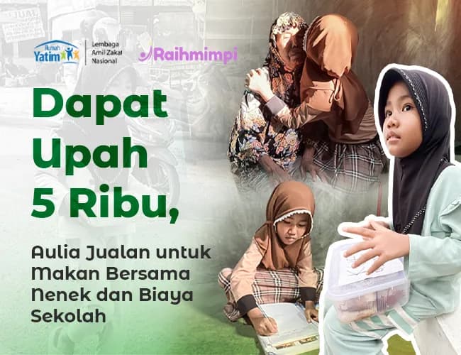 Foto campaign Hidupi Nenek Sendirian Yatim ini Terlantar Jualan Kue Keliling