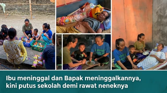 si Kembar 14 Tahun Putus Sekolah Demi Rawat Nenek Sakit dan Adiknya