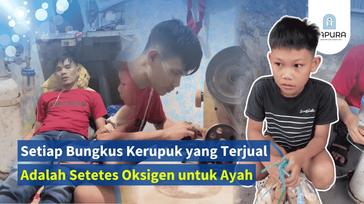 Foto campaign Bantu Naufal Penjual Kerupuk Keliling Demi Mengobati Ayahnya