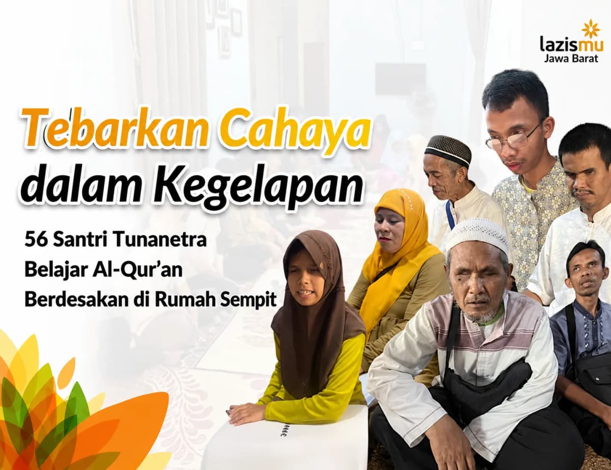 Foto campaign Temani Langkah Mulia Penghafal Al-Qur’an Tunanetra