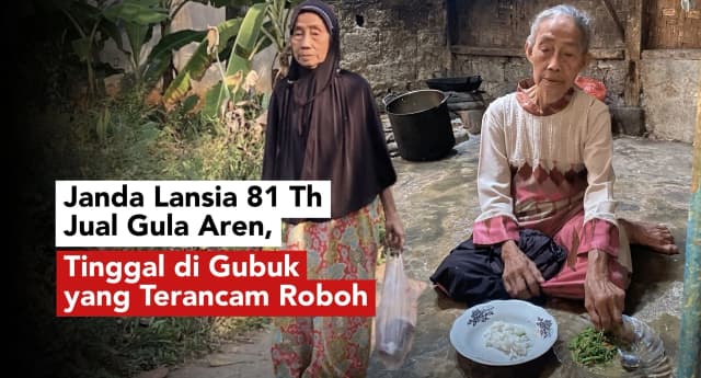 Bantu Mak Isah Bertahan Hidup di Rumah yang Nyaris Roboh